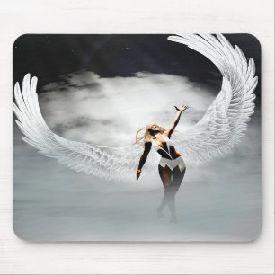 Angel in den Wolken Mousepad