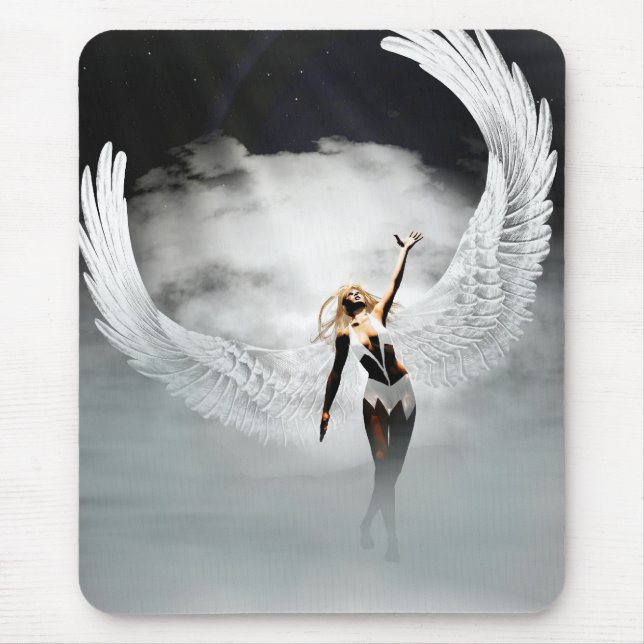 Angel in den Wolken Mousepad (Vorne)