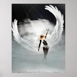 Angel in den Wolken von Michelle Wilder Poster