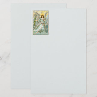 Angel in der blauen Stationerie Briefpapier