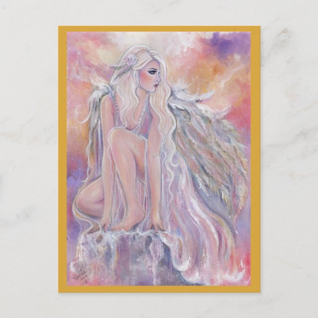 Angel in der Morgensonne von Renee Lavoie Postkarte (Vorderseite)