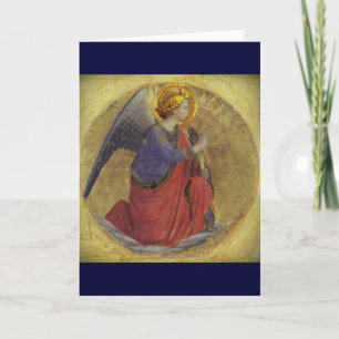 Angel in Gold Feiertagskarte