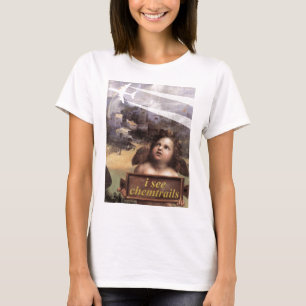 Angel in Madonna von Foligno sieht Chemtrails-Hemd T-Shirt