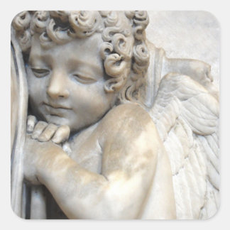 Angel in Venedig Quadratischer Aufkleber