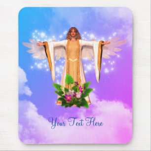 Angel in Wolken Personalisiert Mousepad