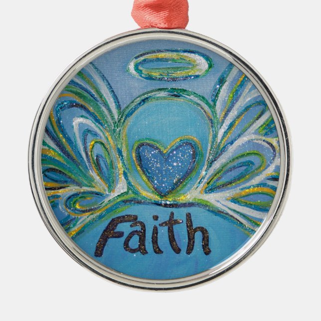 Angel Inspirational Word Faith Ornament (Vorne)