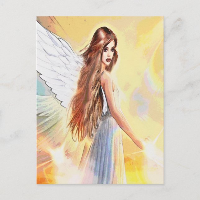 Angel Joy Wisdom Kreativität Archangel Jophiel Art Postkarte (Vorderseite)