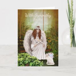 Angel Katze für den Verlust Ihres Hauses Karte