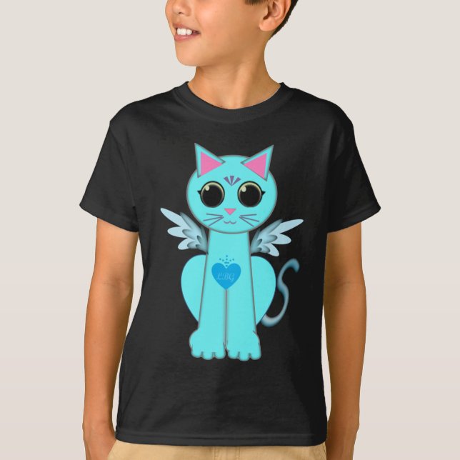 Angel-Katze T-Shirt (Vorderseite)
