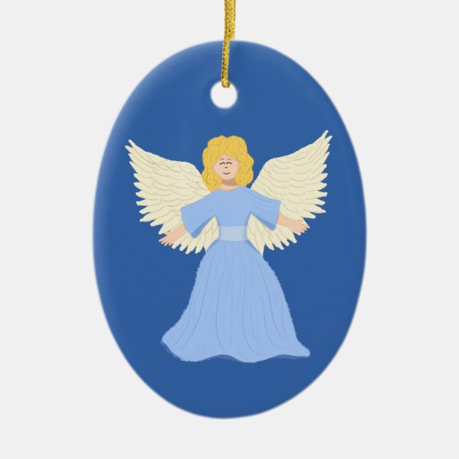 Angel Keramik Ornament (Vorne)