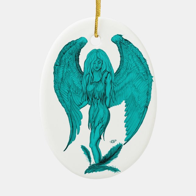 Angel Keramik Ornament (Vorne)