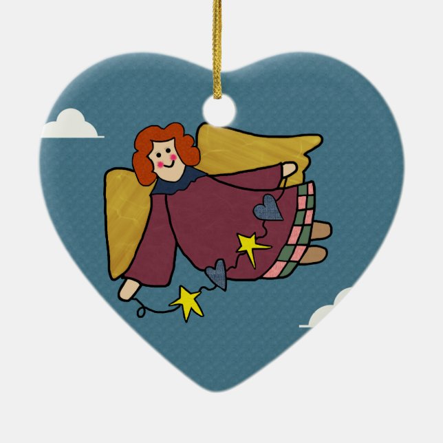 Angel Keramik Ornament (Hinten)