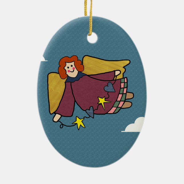 Angel Keramikornament (Hinten)