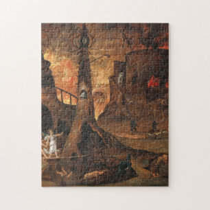 Angel Leading A Soul Into Hell By Hieronymus Bosch Puzzle