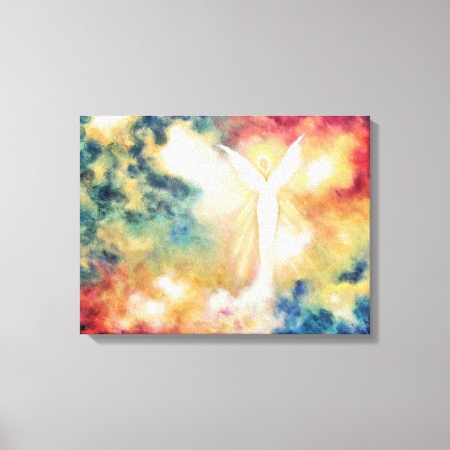 Angel Light Angel Art Print on Leinwand (Vorderseite)