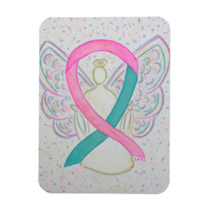 Angel-Magnete mit aquamarinem und rosa Bewusstsein Magnet
