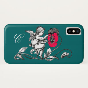 ANGEL MALERIEREN BLUME, MONOGRAMM, grün Case-Mate iPhone Hülle