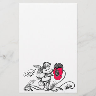 ANGEL MALERIEREN EIN BLUME-MONOGRAMM BRIEFPAPIER