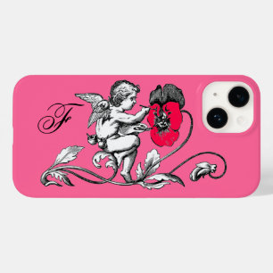 ANGEL MALERN EINER PINKEN BLUME, MONOGRAMM Case-Mate iPhone 14 HÜLLE