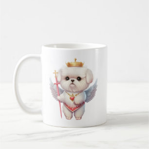 Angel Maltese Puppy, Maltes Hundeliebhaber und Bes Kaffeetasse