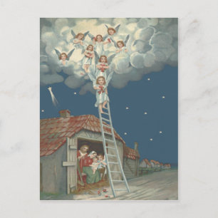 Angel Manger Krippe Jesus Christlich Feiertagspostkarte