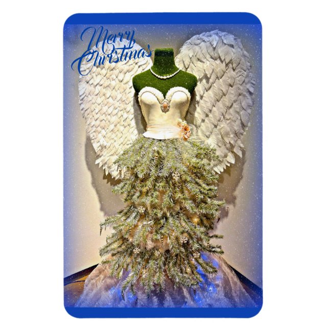 Angel Mannequin Kleid Form Weihnachtsbaum Magnet (Vertikal)