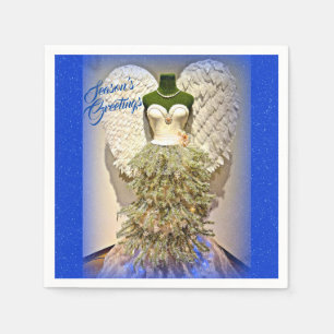 Angel Mannequin Kleid Form Weihnachtsbaum Serviette