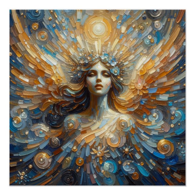 Angel meines glänzenden Posters Poster (Vorderseite)