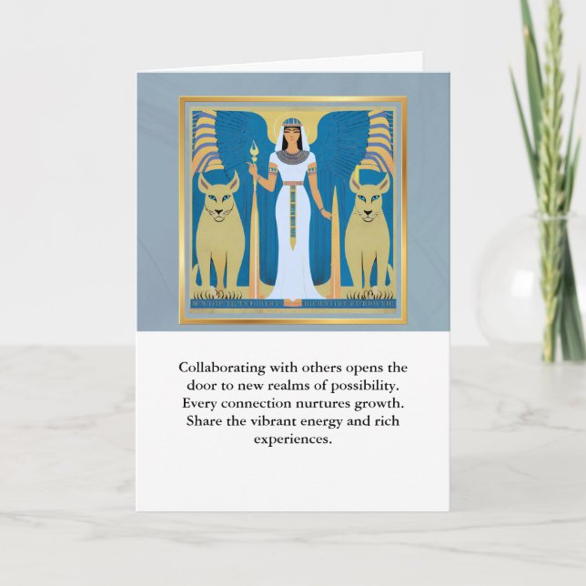 angel message egypt  happy birthday karte (Vorderseite)
