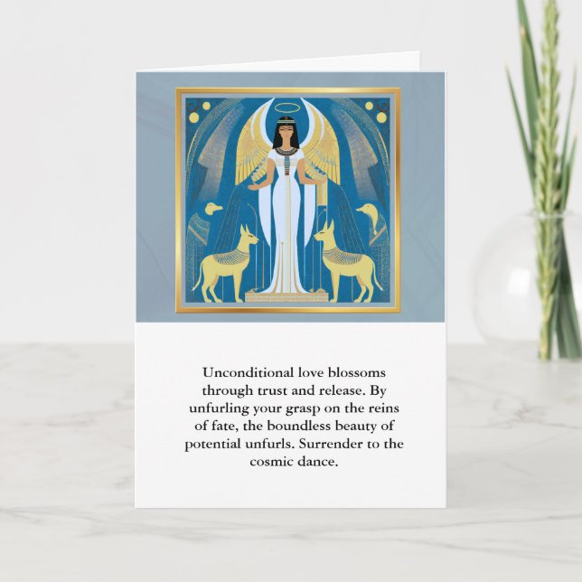 angel message egypt  happy birthday karte (Vorderseite)