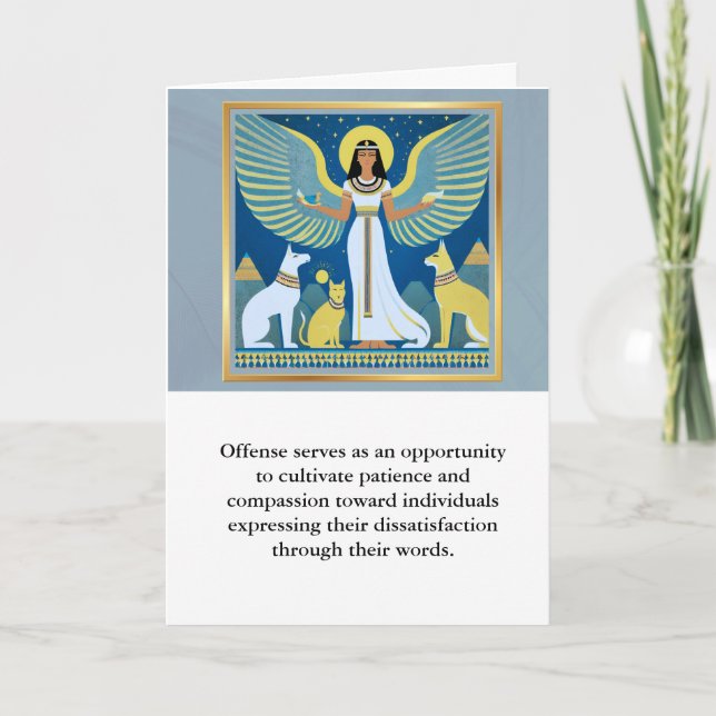 angel message egypt  happy birthday karte (Vorderseite)