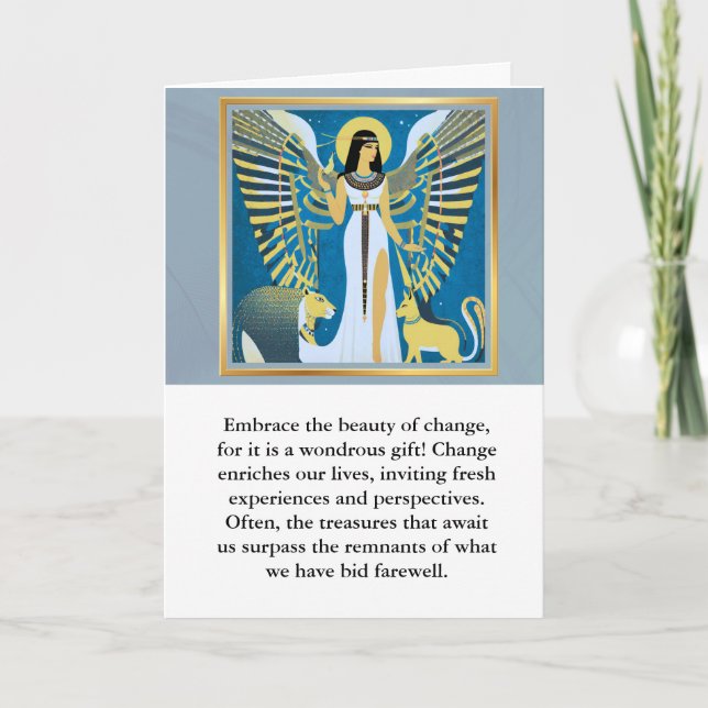 angel message egypt  happy birthday karte (Vorderseite)