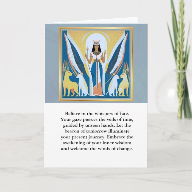 angel message egypt  happy birthday karte (Vorderseite)