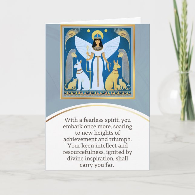 angel message egypt  happy birthday karte (Vorderseite)