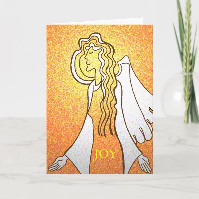 Angel Messenger Feiertagskarte (Vorderseite)