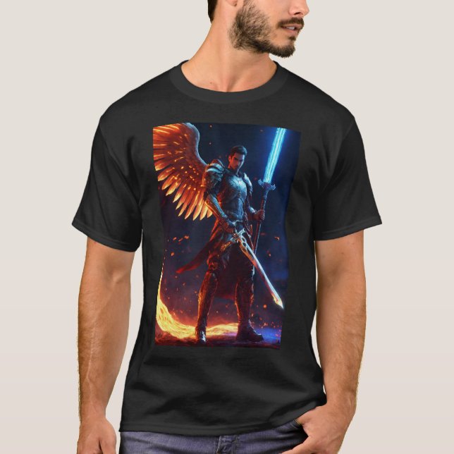 Angel Miguel: Ein Celestial Design von Grace und L T-Shirt (Vorderseite)