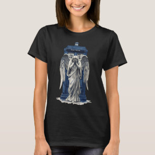 Angel mit Blue Police Box 1 T-Shirt