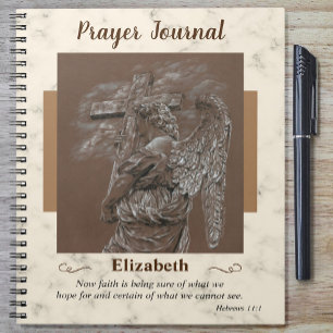 Angel mit Cross-Prayer Journal-Notebook Notizblock