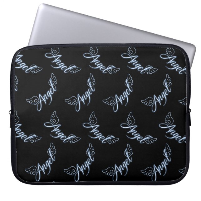 Angel mit Flügeln Laptopschutzhülle (Vorderseite)