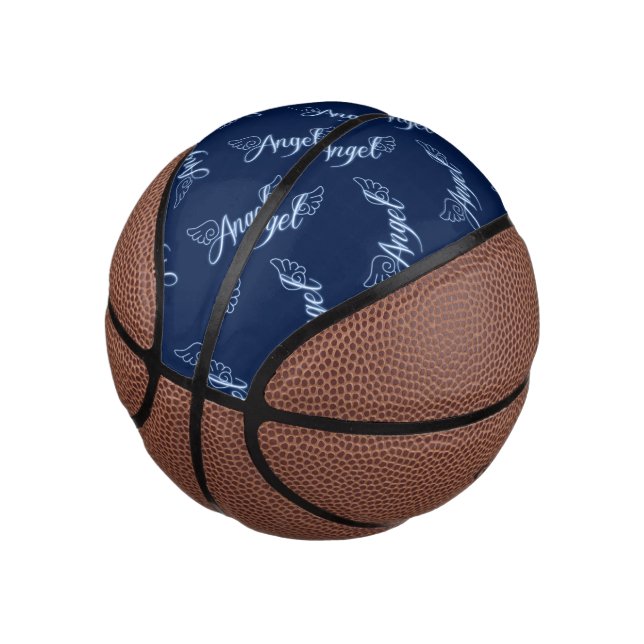 Angel mit Flügeln Mini Basketball (angewinkelt)