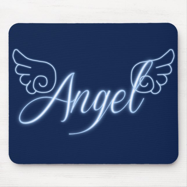 Angel mit Flügeln Mousepad (Vorne)