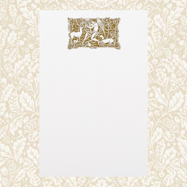 Angel mit Harp Briefpapier (Von Creator hochgeladen)