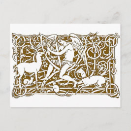 Angel mit Harp Postkarte