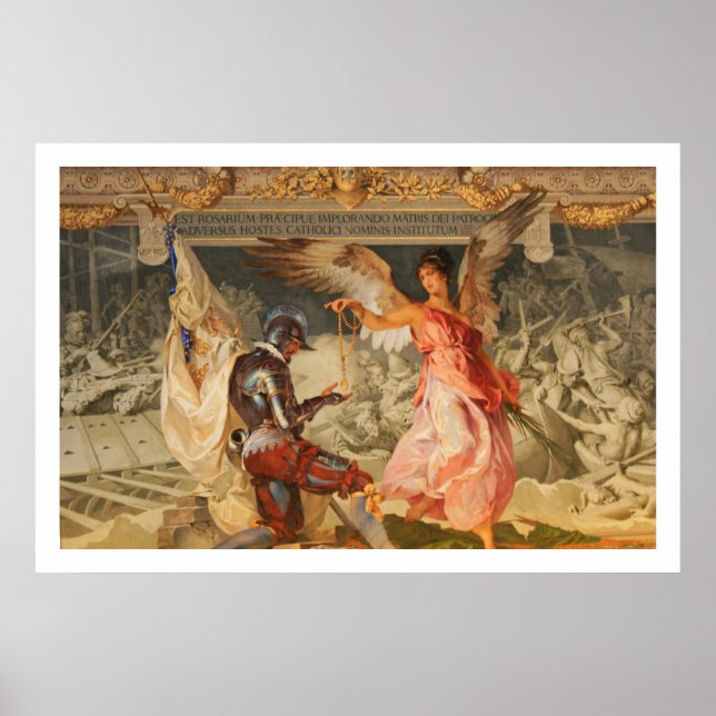 Angel mit Rosary Poster (Vorne)