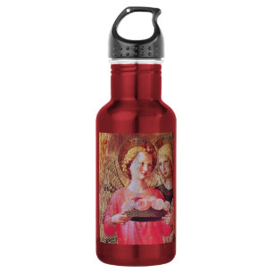 ANGEL MIT ROSE EDELSTAHLFLASCHE
