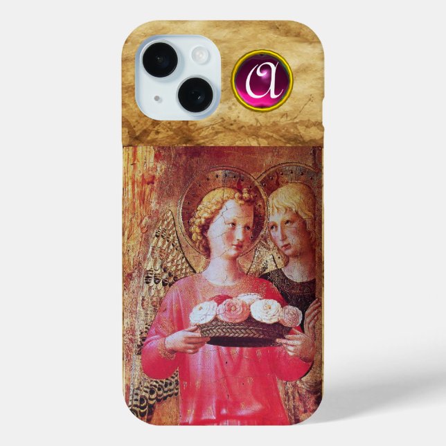 ANGEL MIT ROSE MONOGRAM Case-Mate iPhone HÜLLE (Rückseite)
