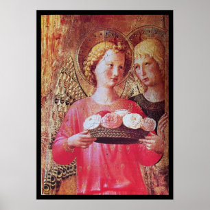 ANGEL MIT ROSE POSTER