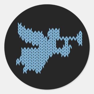 Angel mit Trumpet Christliche religiöse UCS gegoss Runder Aufkleber