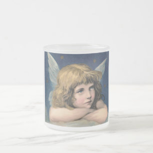 Angel mit Wings Mattglastasse