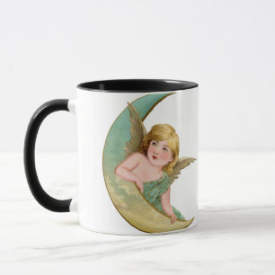 Angel Moon Painting Tasse